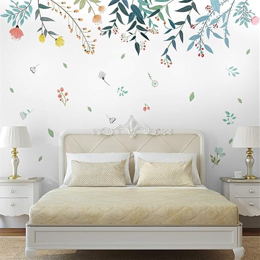 Amazon Com Wall Stickers Murals Removable Wallpaper Borders Creative Wall Stickers Bedroom Room Bedside Background Wall Paper Dormitory Transformation Ins Bedroom Wallpaper Stickers Self Adhesive Stickers Home Kitchen