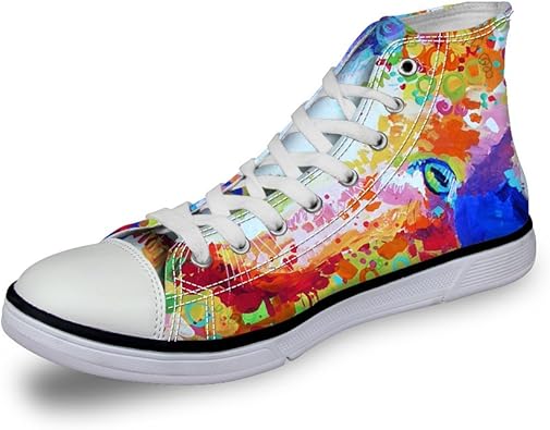 colorful high top shoes