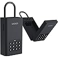 Lockin Lock Box Upgrade Wireless Smart Lockbox for House Key Outdoor Wall-Mounted Door Hanging Electronic Key Box App Digital Bluetooth Safe Remote Access Pin Code for Airbnb Hosts, Realtor