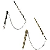 chihimoer 2 Pcs Metal Sword Bookmark with Scabbard,Vintage Book Marks for Reading Men,Book Reading Accessories,Gift for Men Teacher and Student Office School Library Bookstore(Black Yellow)