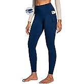 Heathyoga Fleece Lined Leggings Women with Pockets Thermal Leggings for Women Tummy Control Warm Winter Pants Yoga Pants