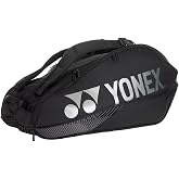 Yonex Pro Racquet Bag 6, Multi-Compartment 6-Racket Tennis Gear Travel Pack, Backpack Carry Straps/Grab Handle (BAG92426)