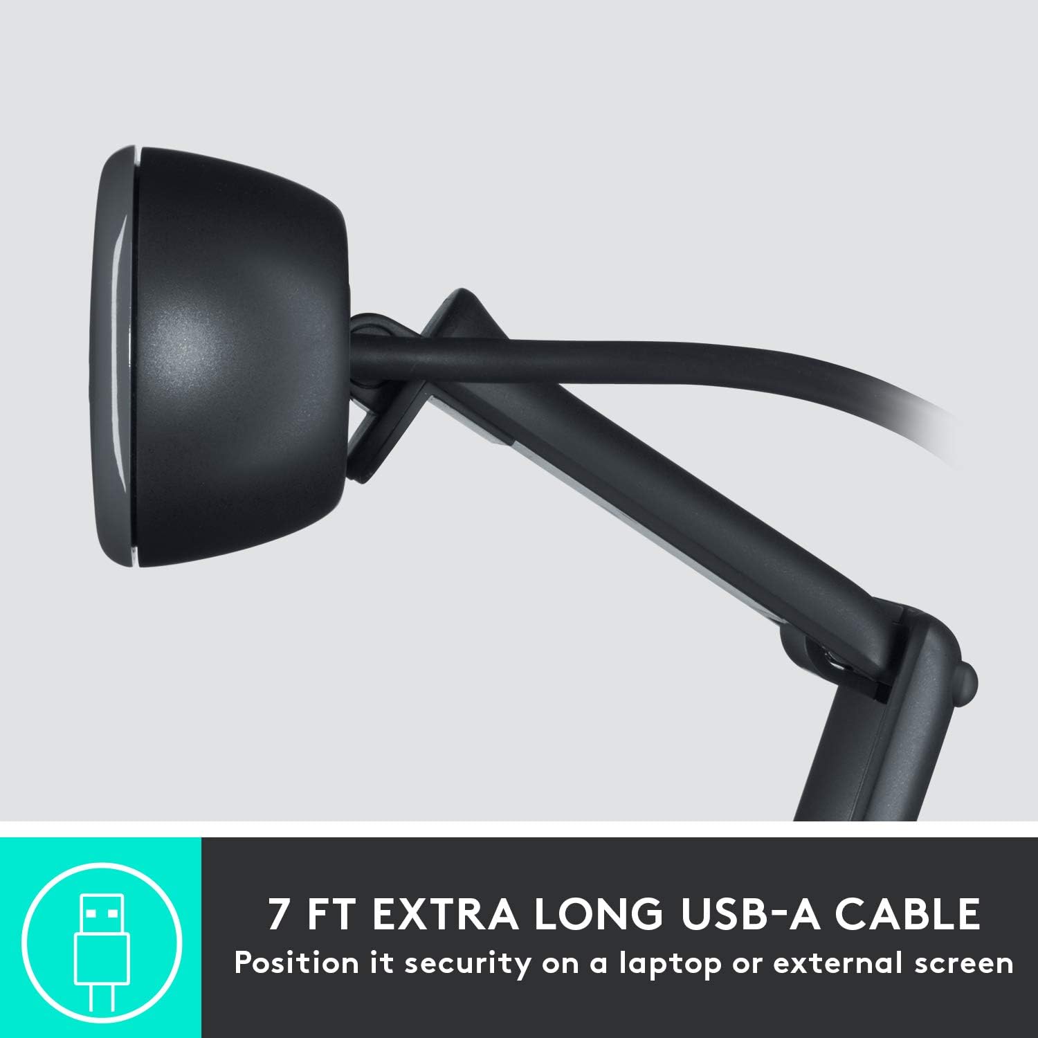 Logitech C505 HD Webcam, Streaming Webcam, 720p HD External USB Camera Desktop Or Laptop With Long-Range Microphone - Image 5