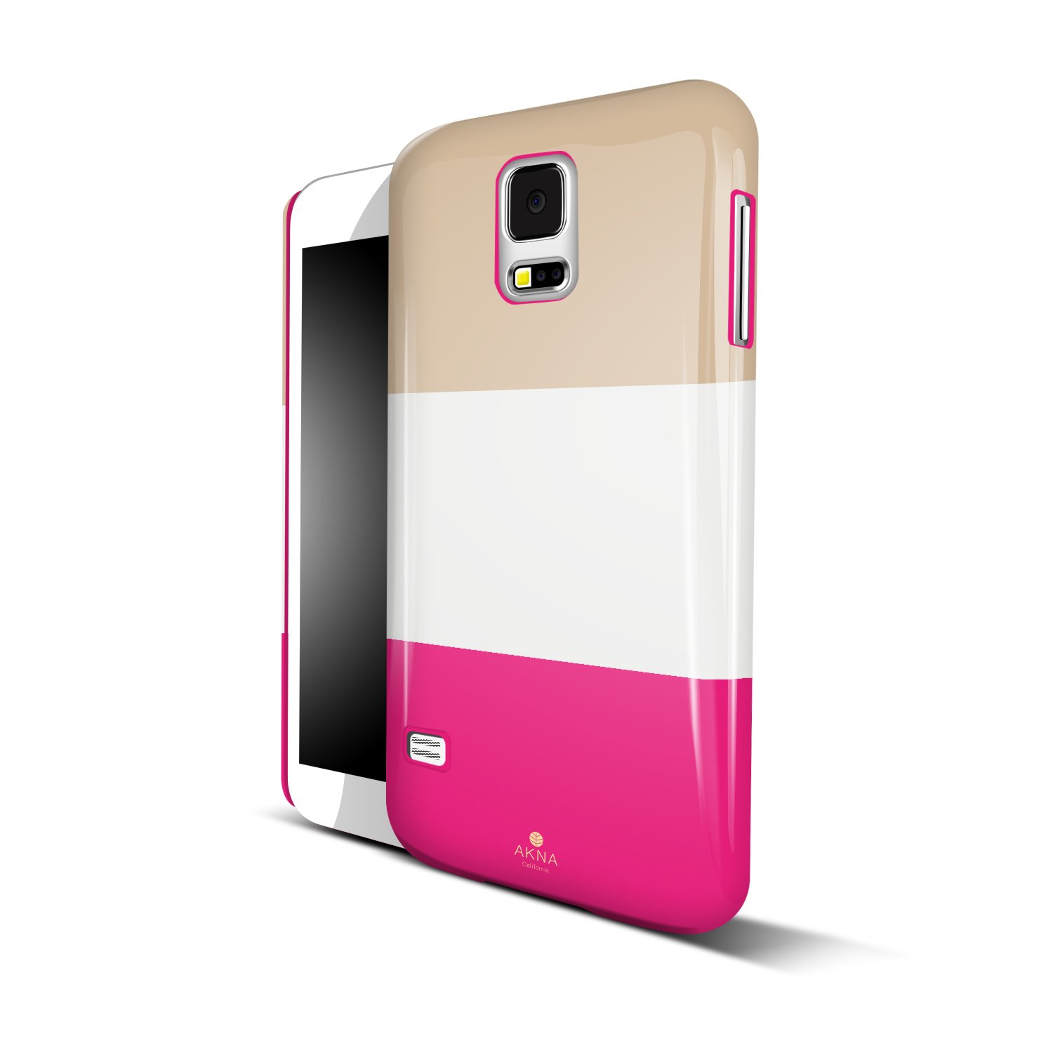 Samsung Galaxy S5 case for girls,Akna Stylish-fit Series Glossy Fabulous Women Case for Samsung Galaxy S5 SV [Elegant Pink](U.S)