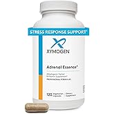 XYMOGEN Adrenal Essence - Adrenal Support with Adaptogenic Herbs (Cordyceps, Rhodiola Extract, Ginseng) + B Vitamins - Helps Support Healthy Energy Levels and Healthy Immune Function (120 Capsules)