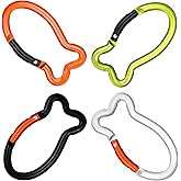 4 Pcs Fish Carabiner Keychain Clips Mini Carabiner 3 inch Aluminum Fish Shape Keychain Clips, Quick Release Auto Locking Spring Loaded, Durable Key Chain for Camping Hiking Traveling