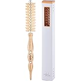 HAUM Root lifting Roll Brush Size 0 Boar Bristle Self-Dry Hair Brush (Orange)