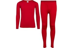 ONLY BOYS Thermal Underwear Set – 2 Piece Brushed Fleece Top and Long Johns (2T-16)