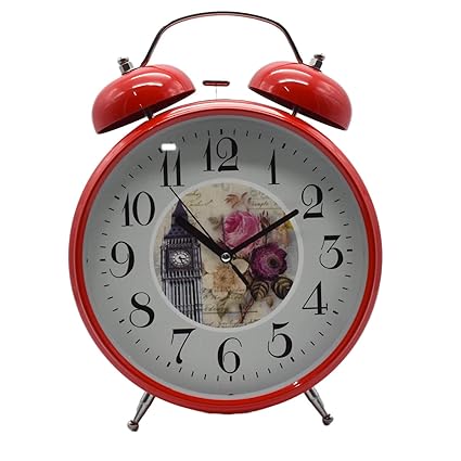 Twin Bell Alaram Clock - Red
