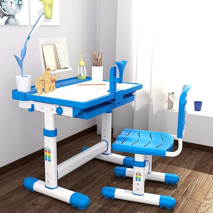 WanlianerHome Kids Desk And Chair Set Kids Study Table For Boys Girls