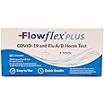 Flowflex® Plus COVID-19 and Flu A/B Home Test - (1 Package, 5 Tests) Flu A&B 3-in-1 Antigen Rapid Test, Results in 15 Minutes, FDA Authorized. Non-invasive Nasal Swab, Easy to Use with No Discomfort