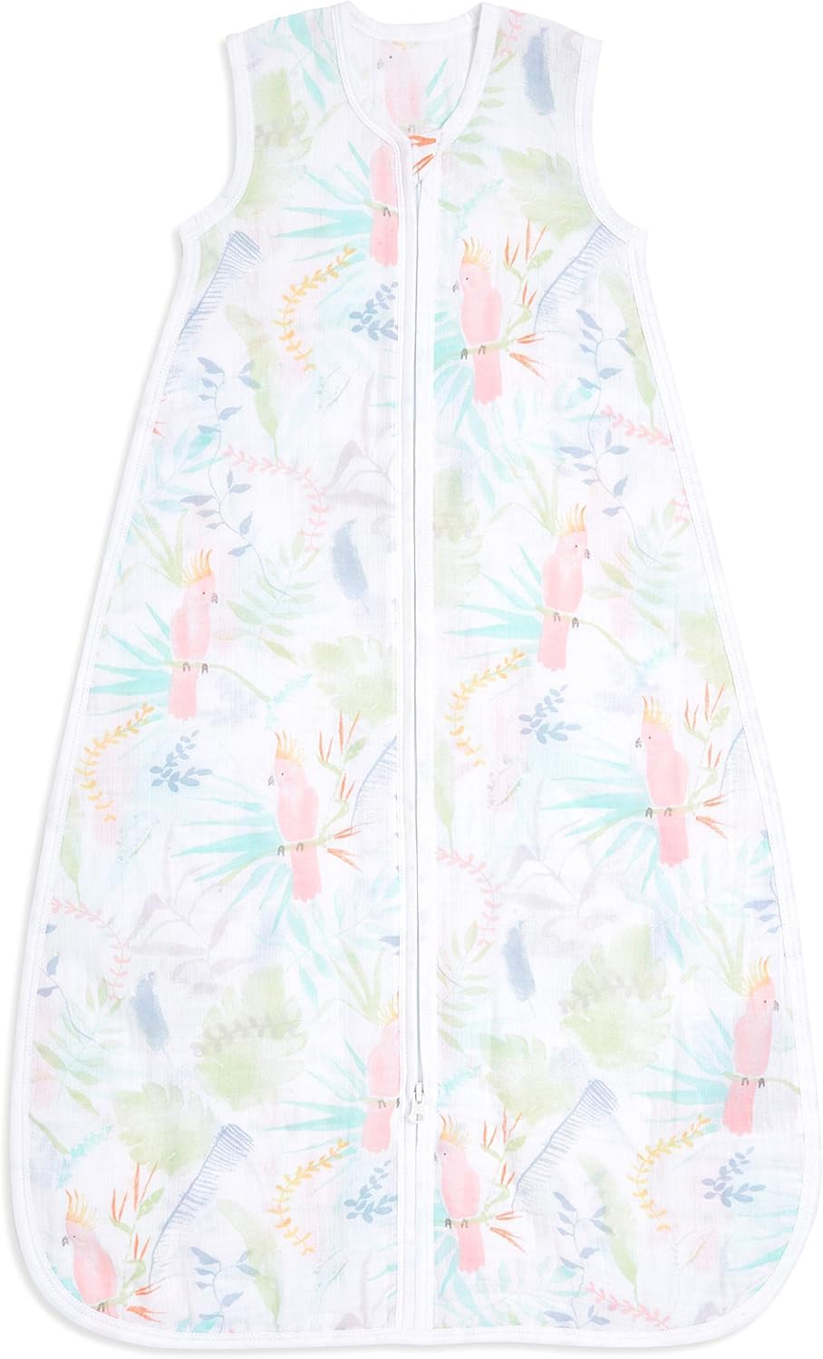 aden + anais essentials Baby Sleeping Bag, 100% Cotton Muslin, Wearable Swaddle Blanket for Girls & Boys, Newborn Sleep Sack, TOG Rating 1.0, 18-36 Months, tropicalia