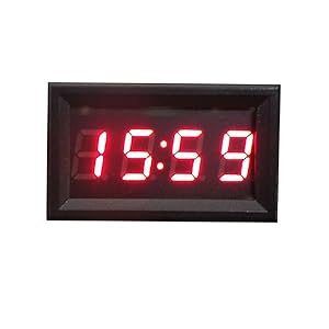 TONSEE Car Motorcycle Accessory 12V/24V Dashboard LED Display Digital Clock