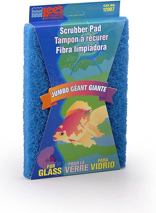 Scrubber Pad for Glass Aquariums Size Jumbo (9" H x 6" W