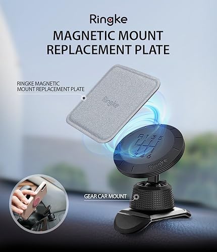 Ringke Magnetic Mount Replacement Metal Plate Kit (6 Pack,