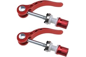 Create Idea 2Pcs M6 × 65mm Quick Release Seatpost Clamp Bicycle Seat Bolt Tube Lengthen Lock Nut Saddle for Road and Mountain