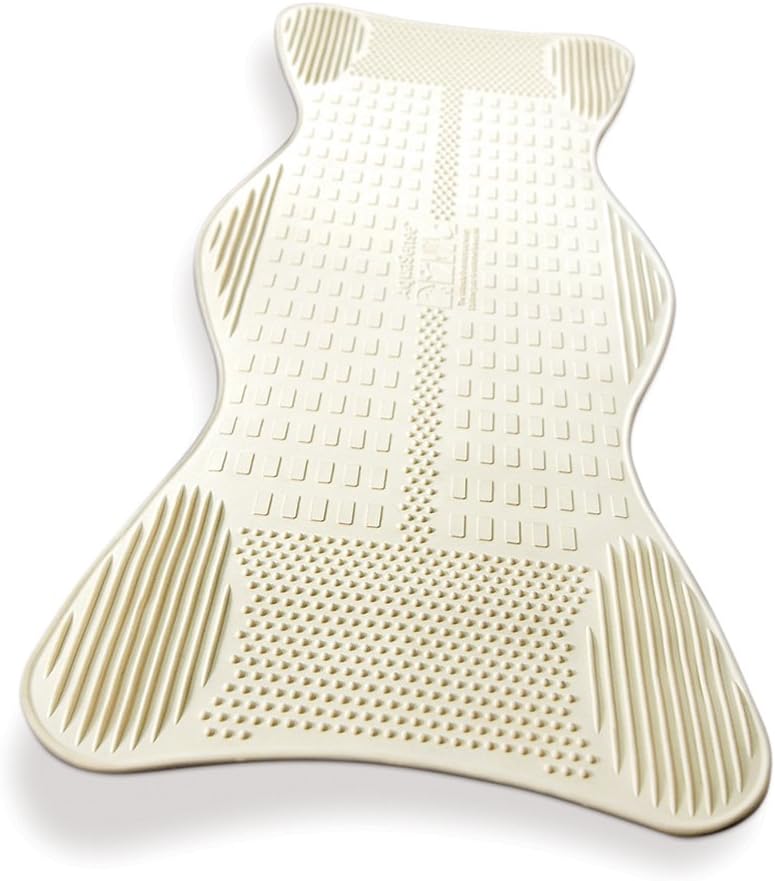 AquaSense Non-Slip Bath Mat with Invigorating Massage Zones, Large: Health & Personal Care