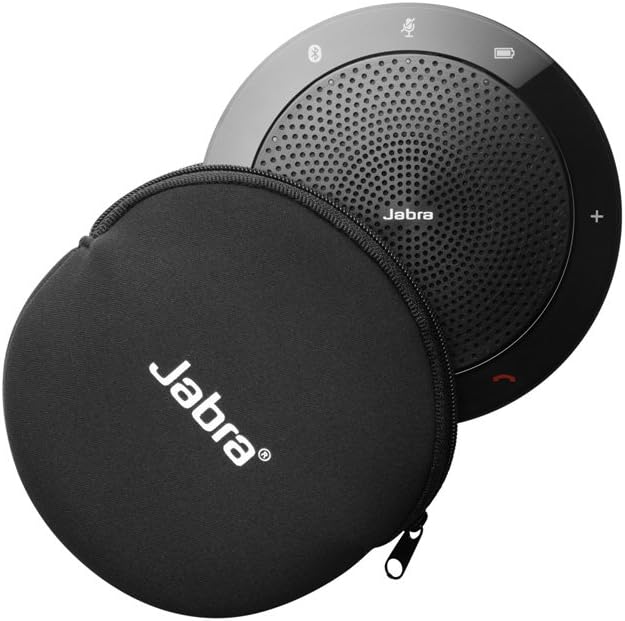 Jabra Speak 510 UC Wireless Bluetooth Speaker for Softphone and Mobile Phone – Easy Setup, Portable Speaker for Holding Meetings Anywhere with Outstanding Sound Quality