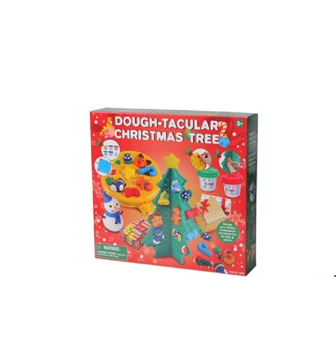 Knetspiel Weihnachten - Weihnachtsbaum - Schneemann - Christbaum schmücken - Knete
