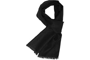 Prupoky Mens Winter Scarf Cashmere Feel Warm Scarves Long Plaid Tassel Scarf for Men