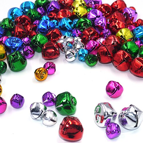 Craft Kits And Supplies 100 Mix Colorful Christmas Jingle Bells