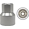 JEUCLEL ABC-50 14Pt Outer Ring 4mm Wheel Locking Nut Key for Porsche VW Toureg Panamera/Cayenne/Macan/Cayman/SUV, Nut Socket Adapter, Anti-Theft Lug Nut Removal Tool, Screw Remover