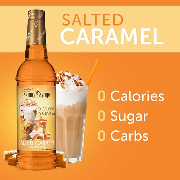 JORDANS SKINNY SYRUPS JORDAN SKINNY SYRUP SUGAR FREE SALTED CARAMEL,ONE 25.4 OUNCE BOTTLE