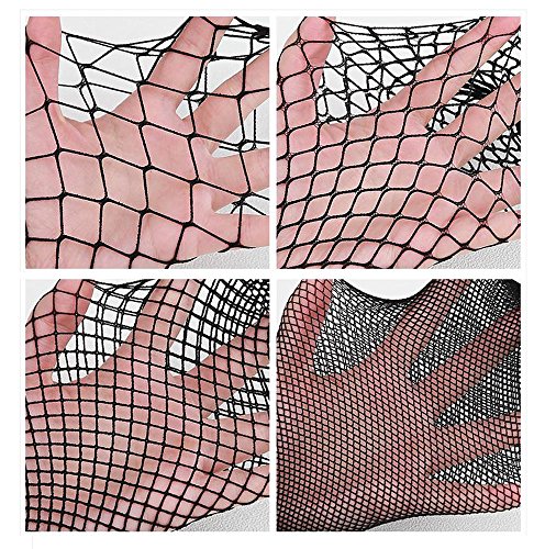 Lady Up Women’s Fishnet Hosiery Black Tights Sexy Stockings High Waist Patterned Mesh Net for Party Industrial (4 Pairs)