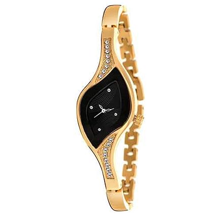 Analog Dial Women's Wrist Watch (Gold)