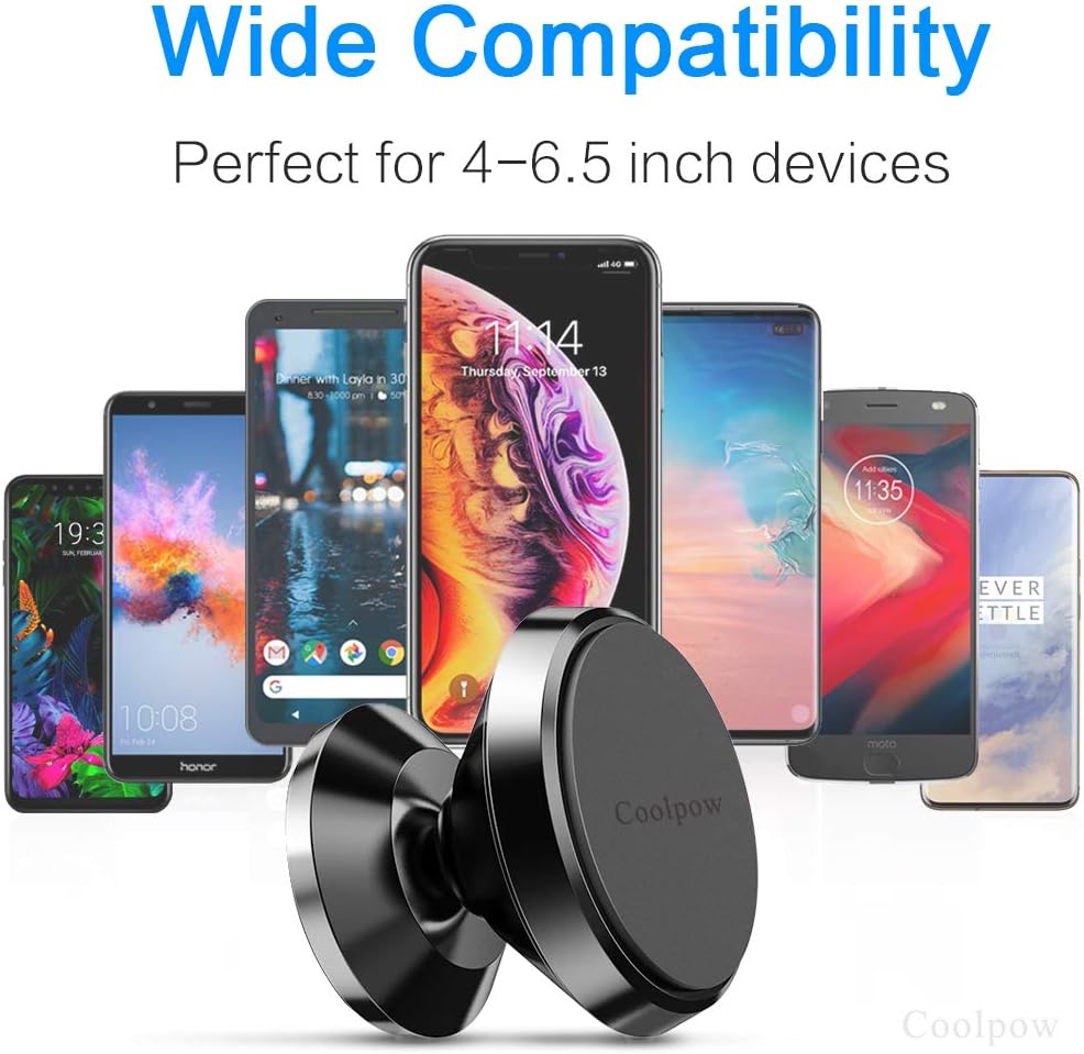 Amazon Co Jp 2 Car Holder Smartphone Stand Magnetic Grip Type Includes 4 Circular Iron Plates 360 Rotation Easy To Put On And Off One Hand Operation Compatible With Many Models Hang On Wait