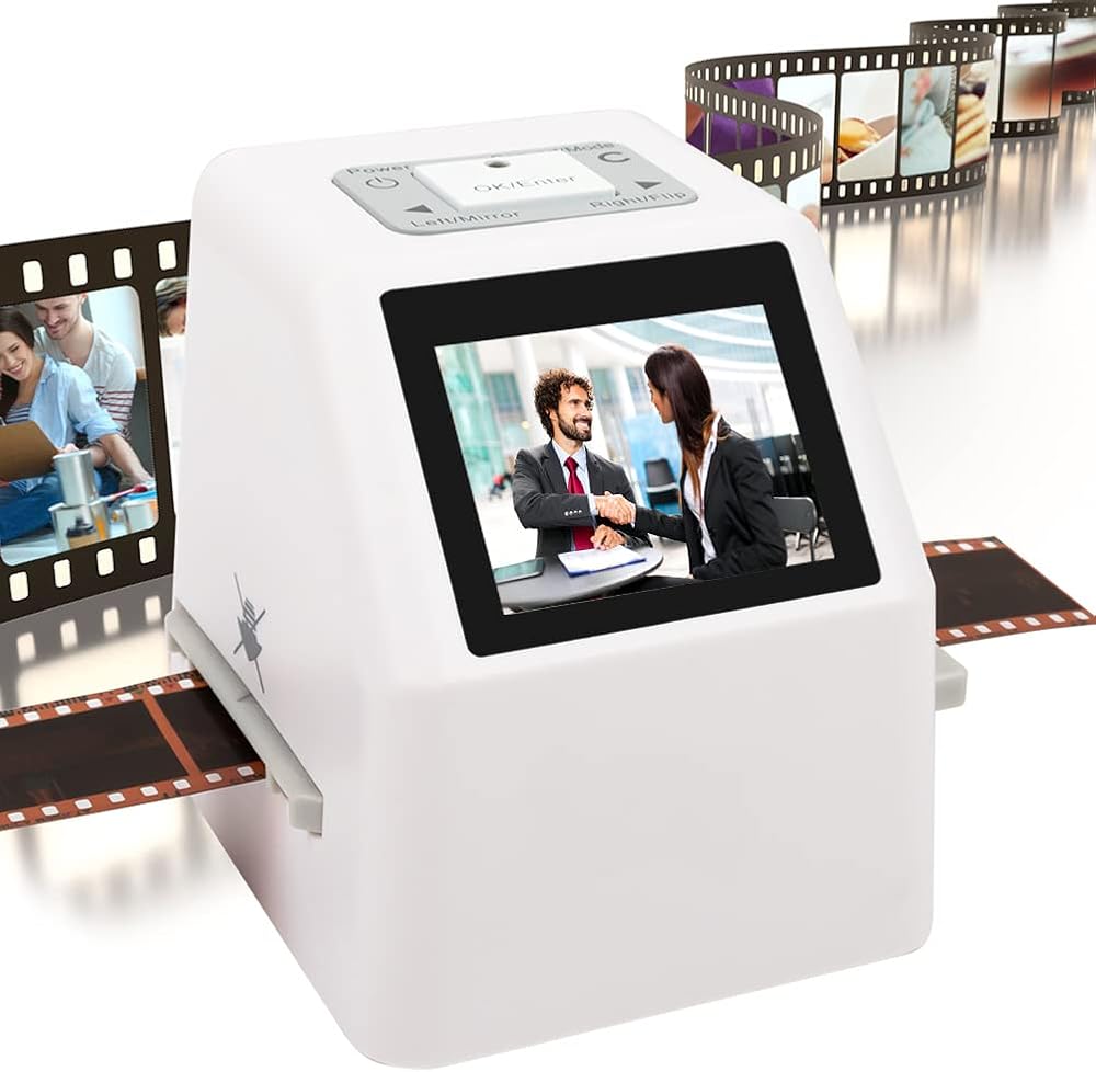 Film Slide Negative Scanner 22MP 2.4" LCD Convert 35mm 135 126 110 Super 8