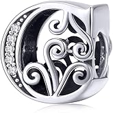 925 Sterling Silver Letter Charms for Pandora Bracelets Alphabet Initial Charms Beads Birthday Christmas Jewelry Gift for Women
