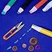 EVNEED Sewing Marking Pencil, Sewing Pencil for Fabric Tailor's Marking and Tracing Tools,6 Colors (Pack of 12)