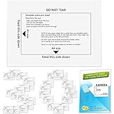 laffeya Shredder Lubricant Sheets, Paper Shredder Sharpening, Paper Shredders Lubricating Sheets, Shredder Cleaning Sheets (3