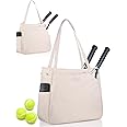 CHICECO Tennis Tote Bag for Women, Large Tennis Racket Bag, tennis bag 2 rackets,Pickleball Bag,Padel Bag