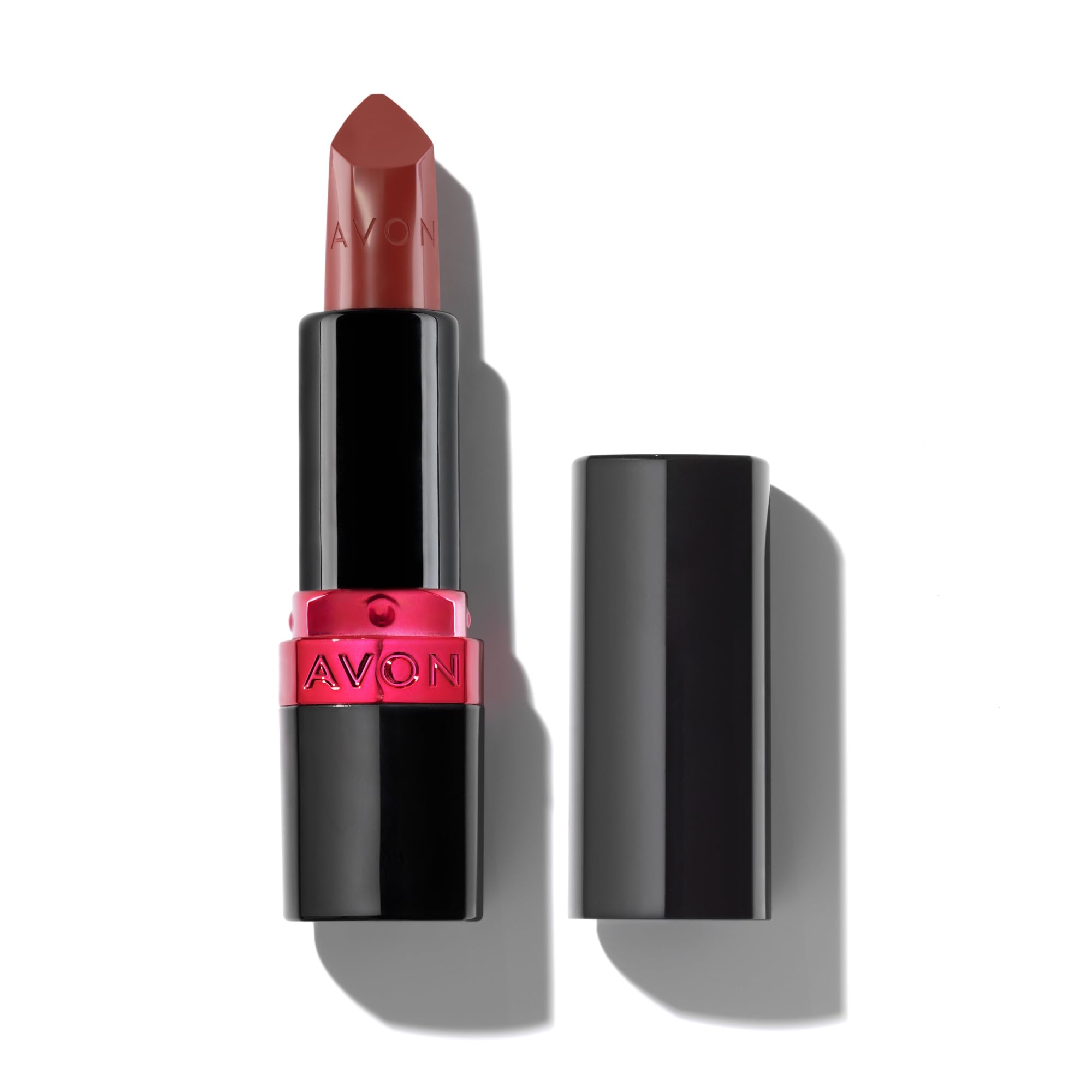 Avon Ultra Creamy Satin-finish Lipstick Iced Coffee with Vitamin E, Avocado Oil and Jojoba Oil for a Creamy and Comfy Feel, Rich Colour and Full Coverage, Cruelty Free