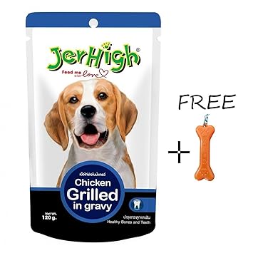 Goofy Tails -Jer High Chicken Grilled in Gravy Wet Dog Food 120g (Pack of 24)