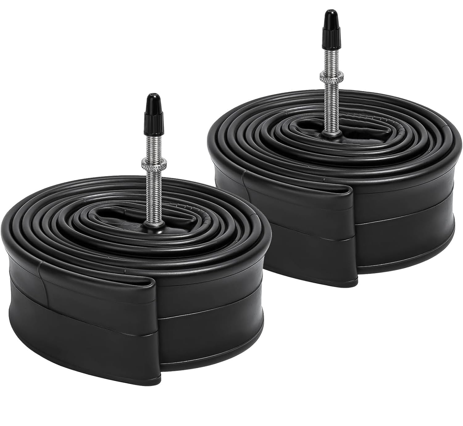 Photo 1 of 2-PCS 26" Bike Tubes 26 x 1.75/2.125 FV48mm Presta Valve Inner Tubes 26 Bicycle Inner Tubes Compatible with 26x1.75 26x1.90 26x1.95 26x2.0 26x2.10 26x2.125 Bike Tire Tubes