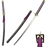 COSWOR 40.9" Metal Carbon Steel Anime Katana Kuchiki Byakuya's Senbonzakura Samurai Sword for Cosplay, Collection