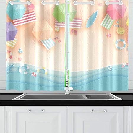 Download Rideaux de plage de fenetre de salle de bains Free