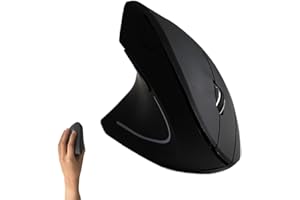 Urby Left Handed Mouse, Vertical Left Handed Ergonomic Wireless Mouse, Ideal for Lefty Users, Gaming & Office Use, Compatible