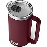 YETI Rambler 34 oz Pitcher, Vacuum Insulated, Stainless Steel with MagSlider Lid, Wild Vine Red