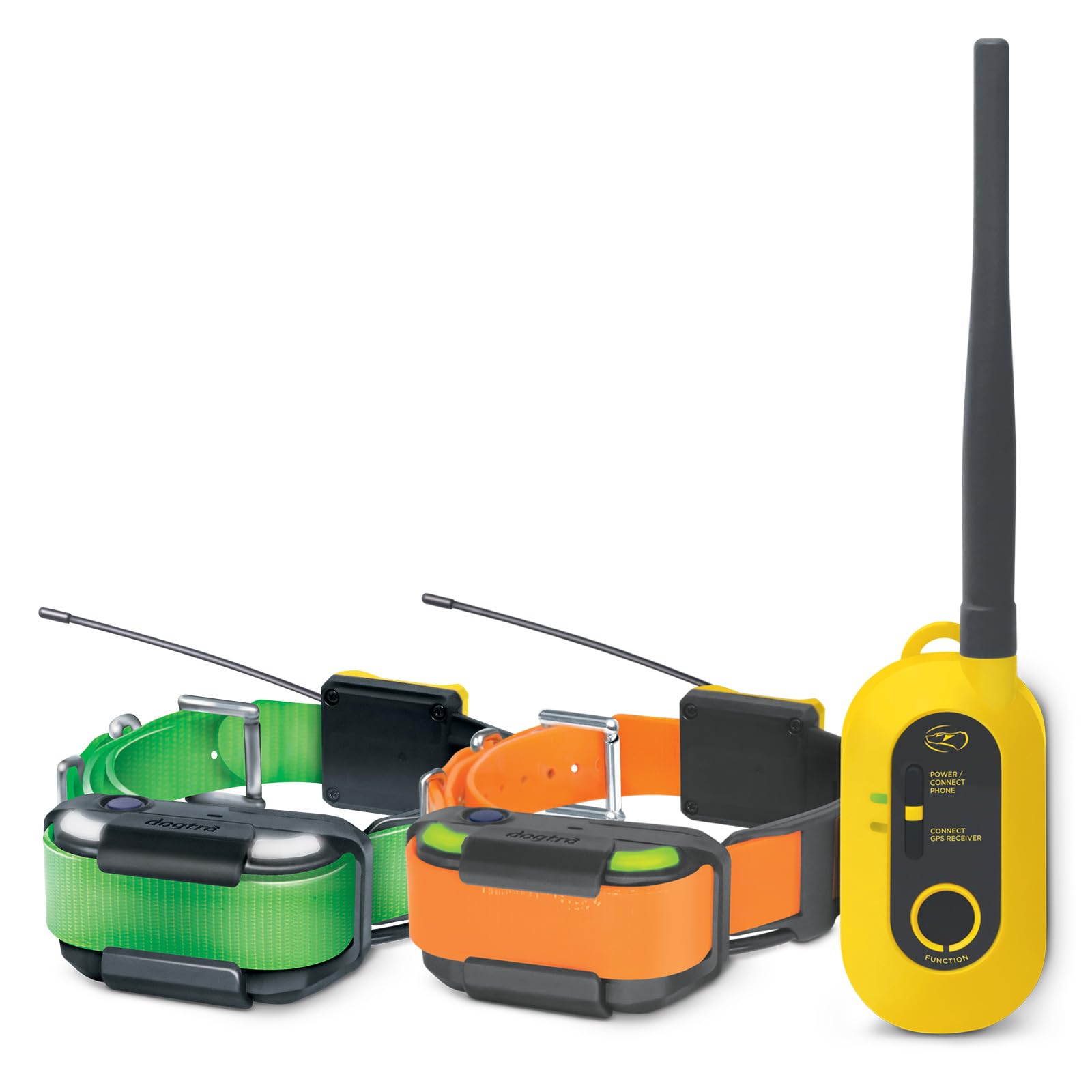 Dogtra 2 Dog Pathfinder 2 GPS Dog Tracker e Collar with PATHFINDER2 Green Add on Receiver LED Light No Monthly fees Free App Waterproof Smartwatch Control Long Range Multiple Dogs Smartphone Required