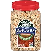 RiceSelect Tri-Color Pearl Couscous, Toasted Israeli-Style Pasta, Spinach and Paprika Flavored, 24.5 Ounce Jar (Pack of 1)