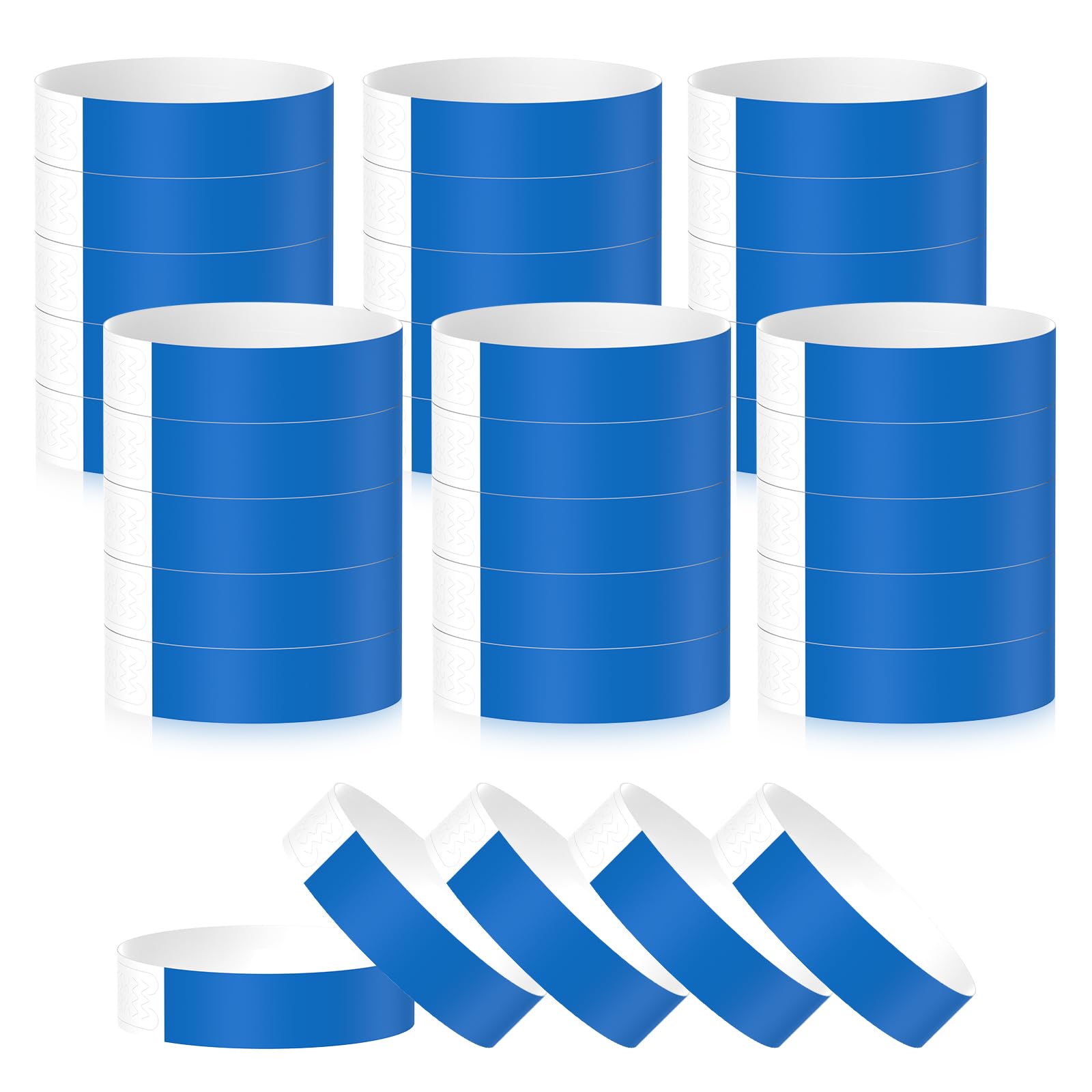 MUUPEG 500 PCS Paper Wristbands for Events, Waterproof Neon Wrist Bands for Event Party Entrance, Paper Bracelets for Music Festival Concert Contest