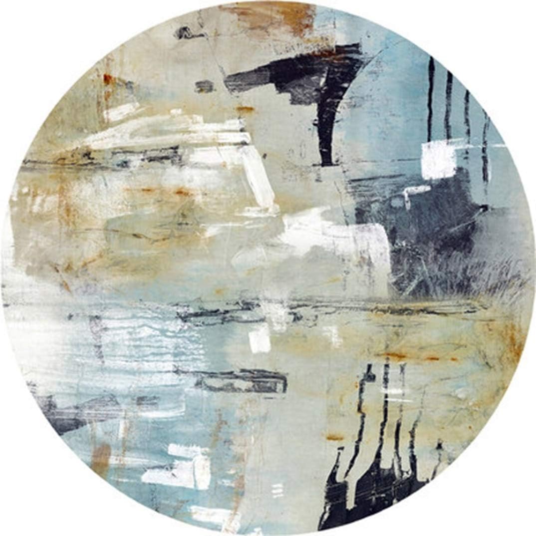 Round Mat Nordic Abstract Rug Bedroom Bedside Rug Study Computer Desk Swivel Cushion Living Room Coffee Table Carpet