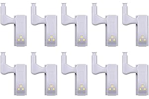 Kavolet Hinge LED Light, 10Pcs Universal Cabinet Hinge Lights with Screw, Hinge Light for Kitchen Cabinet Cupboard Closet War