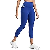 CRZ YOGA Butterluxe Workout Capri Leggings Pockets 23" - High Waist Gym Womens Crop Pants Yoga Buttery Soft