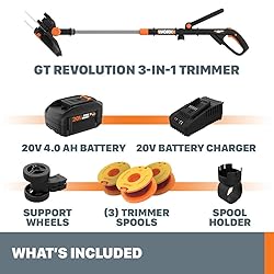 Worx GT Revolution 20V 12" String Trimmer Grass