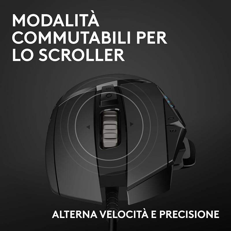 G502 HERO Mouse Gaming Prestazioni Elevate